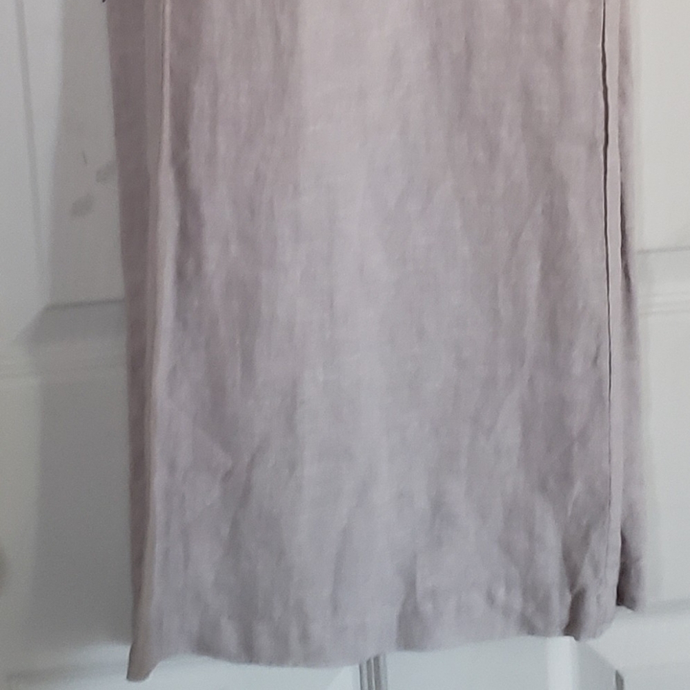 Linen wide leg pants with elastic waistband never worn, without tags